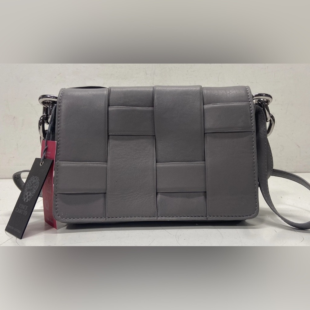 Stylish Gray Vince Camuto Leather Women's 3 in 1 Bag NWT